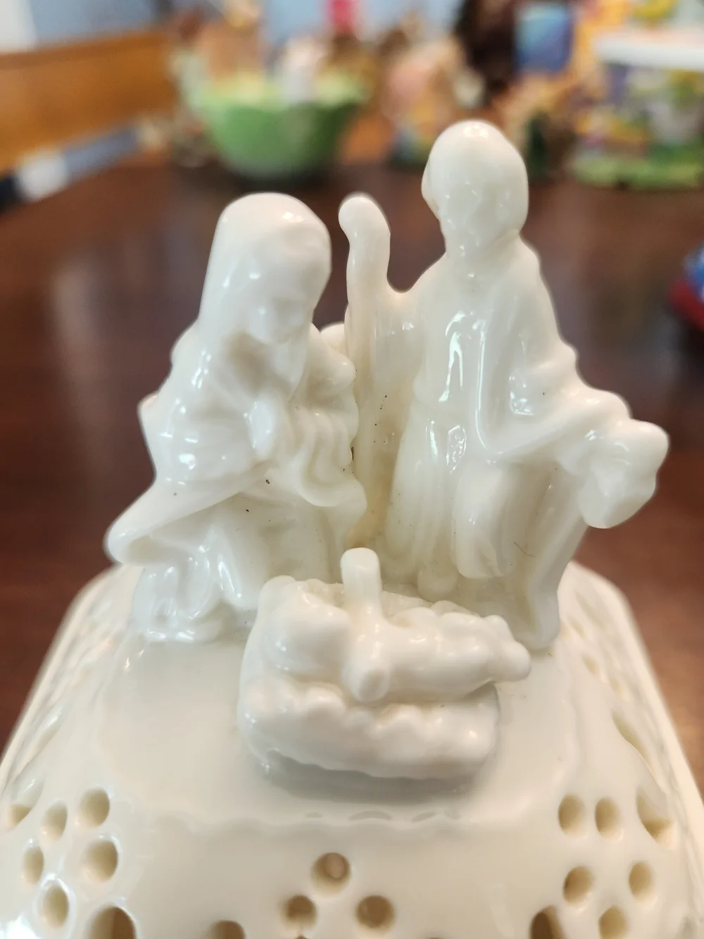 Bella Casa White Ceramic Nativity Home Accent by Ganz